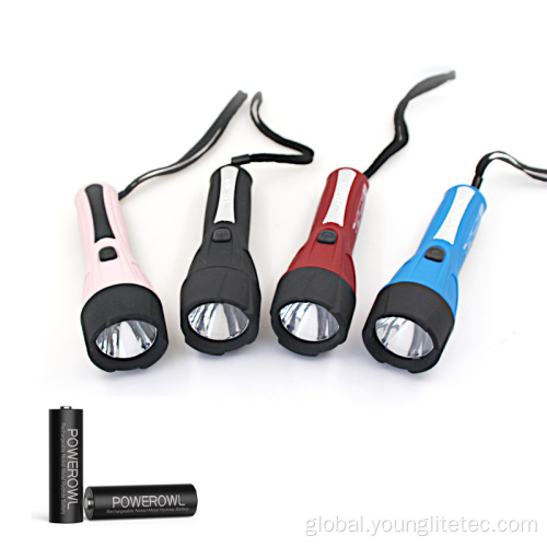 Plastic Cheap Oem Flashlight Portable Dry Battery OEM Plastic Flashlight Torch Factory